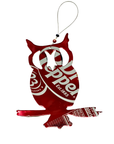 Seatree Studio - Owl Ornament- Upcycled Can- Night Owl Design