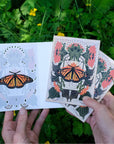 Monarch Butterfly Greeting Card with Removable Butterfly