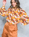 ENJOY EACH DAY WOVEN TOP