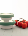 Food Huggers - Food Huggers Lids Set/2 Gradual Green (S,M)