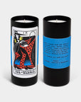 Tarot Candle, Hermit  - 6" Tall & 60 Hr Burn, Lav. & Vanilla