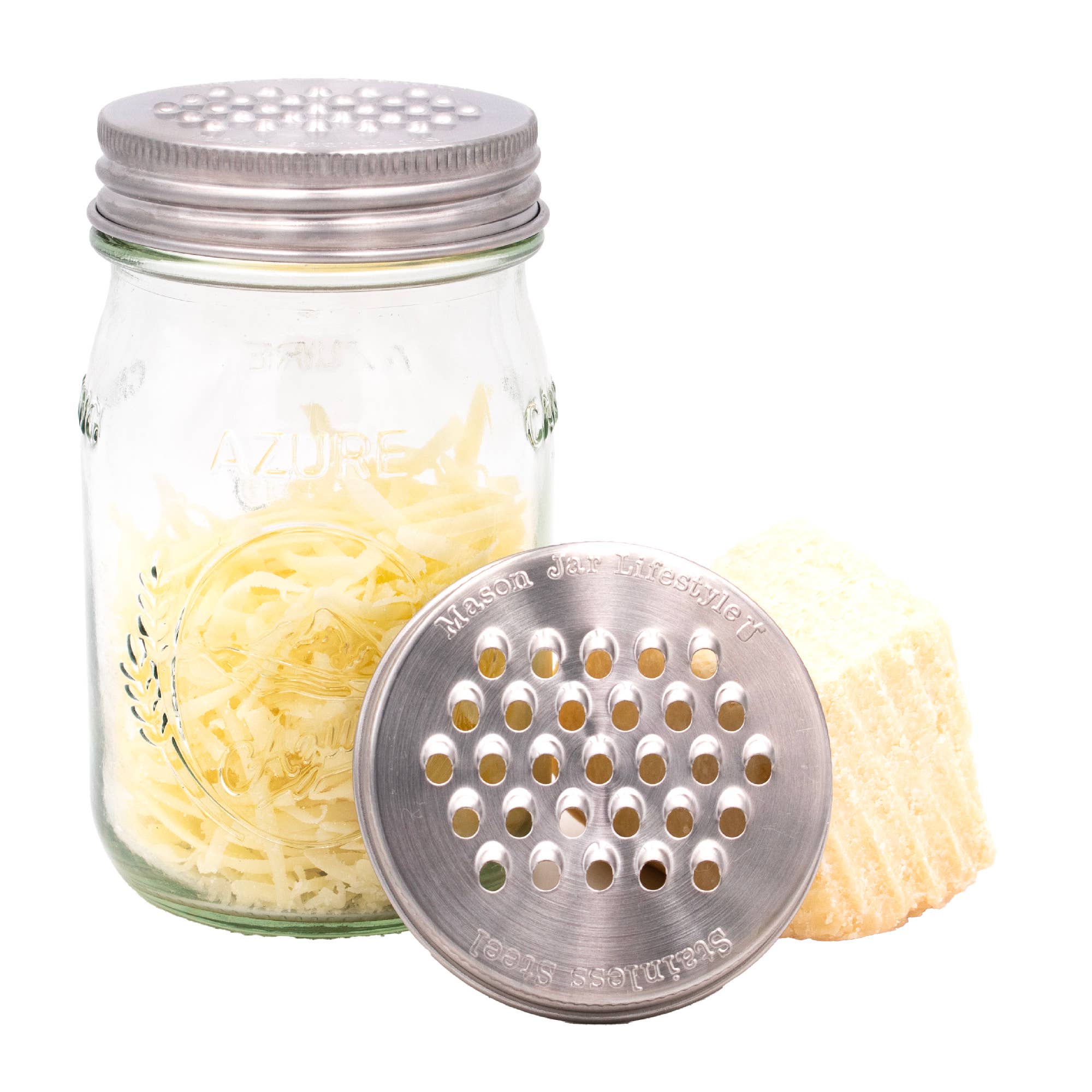 Grater / Shredder Lid for Mason Jars