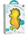 CaaOcho Natural Rubber Toys - Natural Rubber Seahorse Non-Toxic Bath Toy, Mold-free design