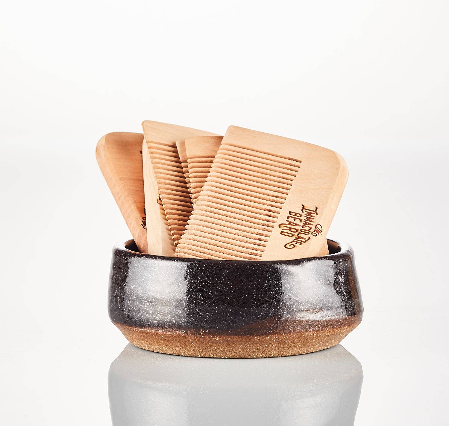 Laser-Engraved Wood Beard Comb | Pocket Size