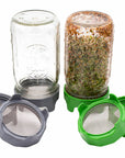 Rust Proof Sprouting Lid with Built-In Stand for Wide Mouth
