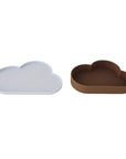 Chloe Cloud Plate & Bowl - Ice Blue / Choko