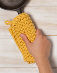Ochre Knit Potholder