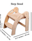 Foldable Montessori Kitchen Step Stool