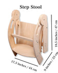 Foldable Montessori Kitchen Step Stool