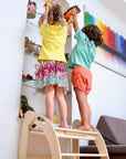Twins Montessori Kitchen Stool - Wooden Step Stool for Kids