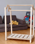 Montessori Wooden Wardrobe Set: Ideal Child Clothing Organizer