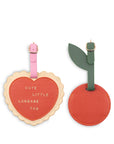 Ban.do - Luggage Tag Set, Heart and Cherry