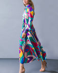 FOCUSED ON PRIORITIES WOVEN MIDI DRESS