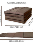 Transformable Kids Play Mat and Couch for Playtime and Relaxation