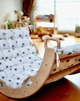 Climbing Arch with Ladder Ramp and Star Pillow Set | Wooden Climber Set