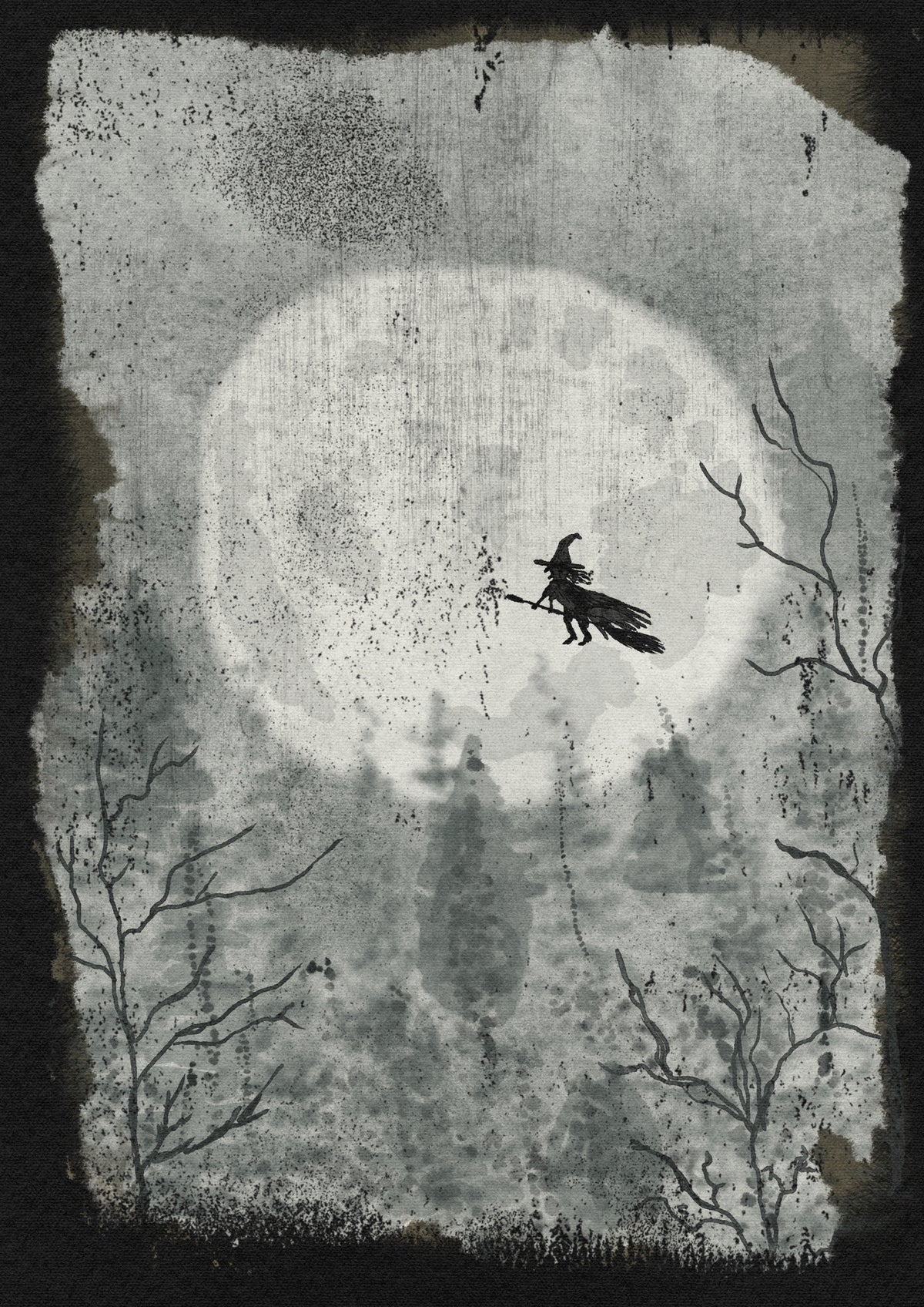 Witchy Watercolor Print - 8x11