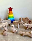 Wooden Farm Animals Set