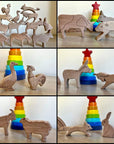Wooden Farm Animals Set