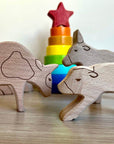 Wooden Farm Animals Set